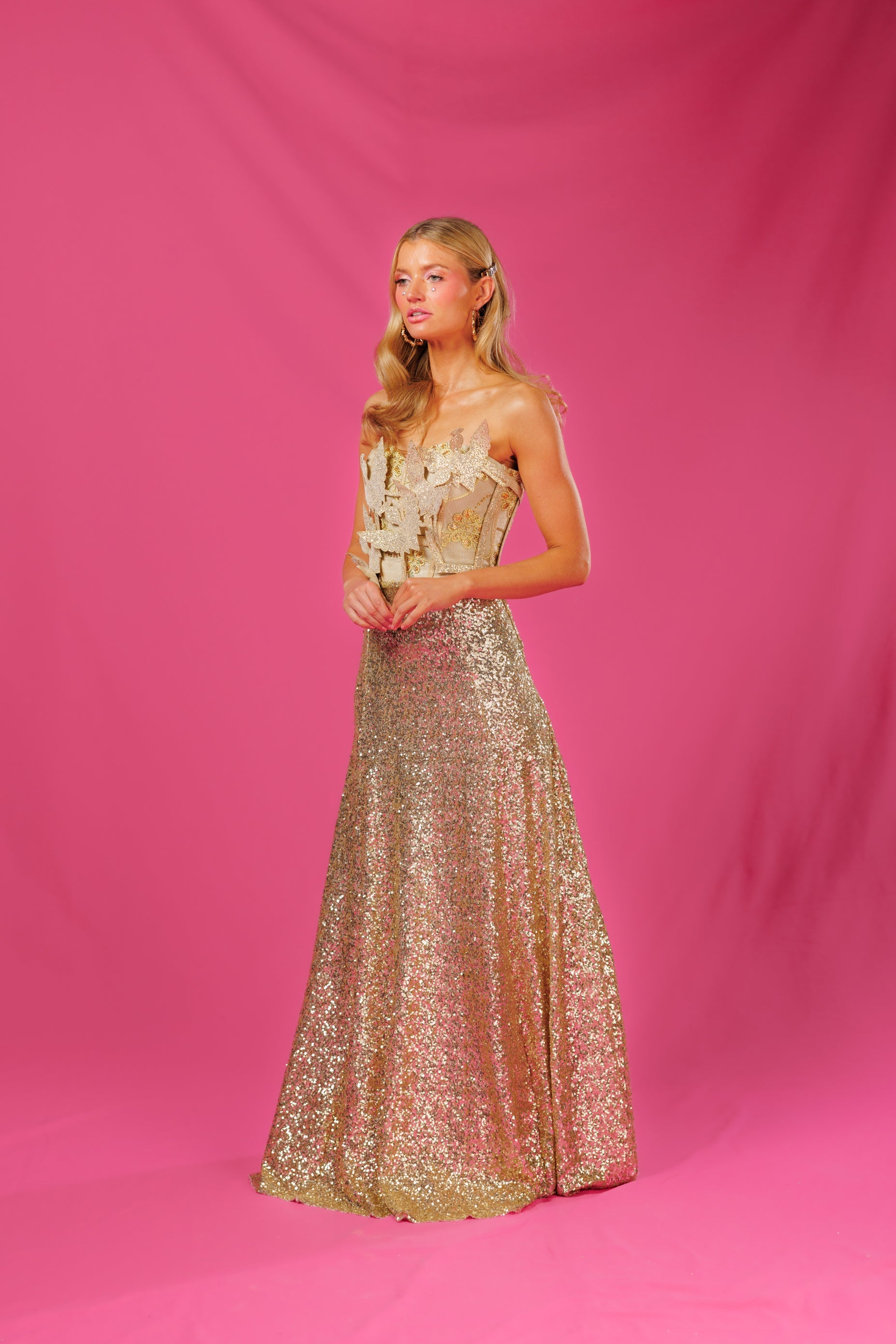 Sequin skirt clearance gown